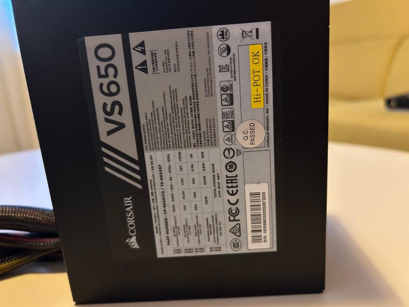 Sursa Corsair VS Series VS650, 80+ , 650W - Image 2
