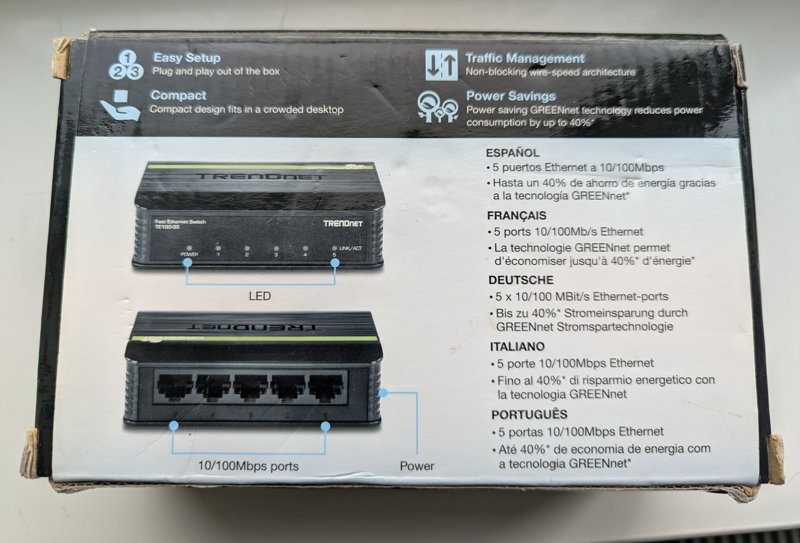 Switch TRENDnet TE100-S5 5-porturi  - Image 2