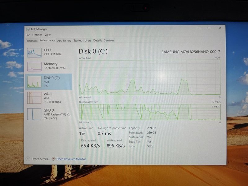 Lenovo A285 - AMD Ryzen Pro 2500U, 16GB RAM, 256GB SSD, Baterie Nouă - Image 6