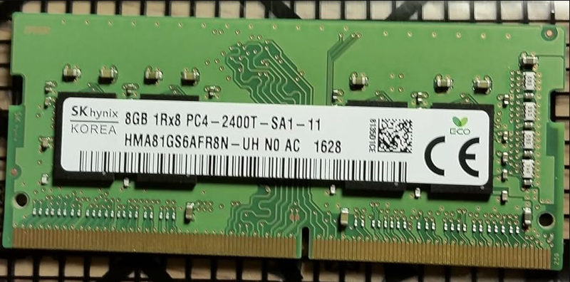 Memorie Laptop SK Hynix 8GB DDR4 2400MHz PC4-2400AA, HMA81GS6AFR8N-UH, CL22, 1.2V, NON-ECC